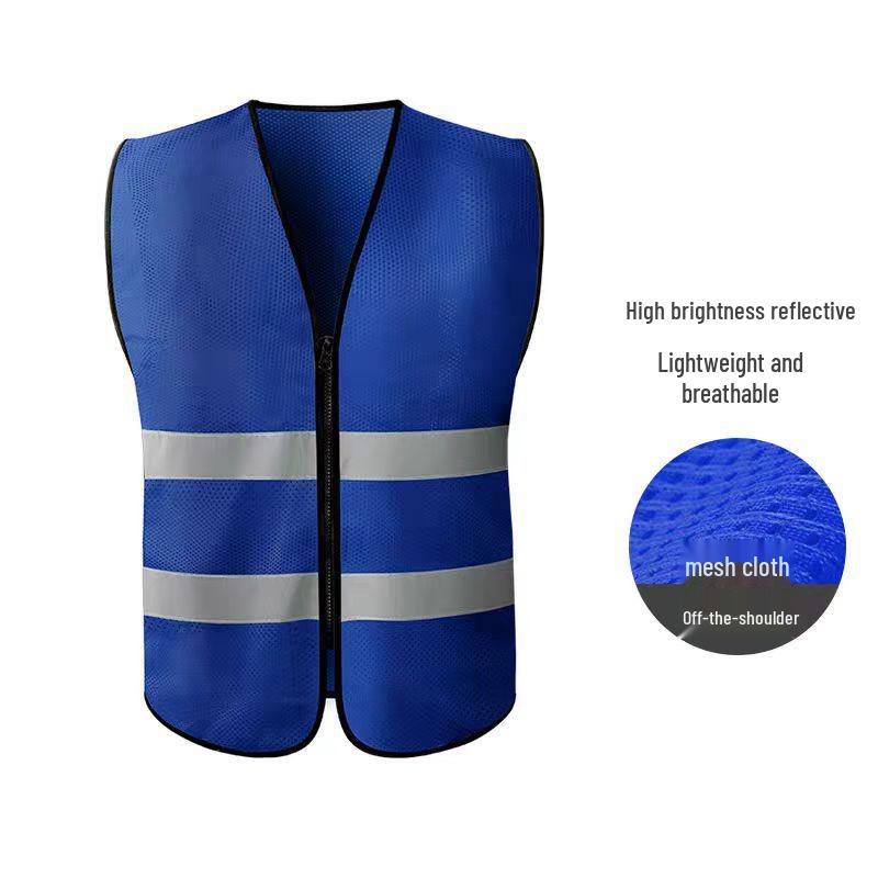 Multi-Pocket Reflective Vest for Drivers, Sanitation, Traffic, Cycling & Construction