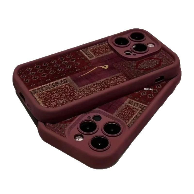 Persian Pattern Case for Apple iPhone 17 Pro Max & iPhone 16, Japanese-Korean INS15 Style, European & American Cross-Border Design