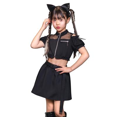 Απόκριες Cosplay Τοξική Γάτα Παιδιά Κορίτσια 120cm Μαύρο [Clearstone]