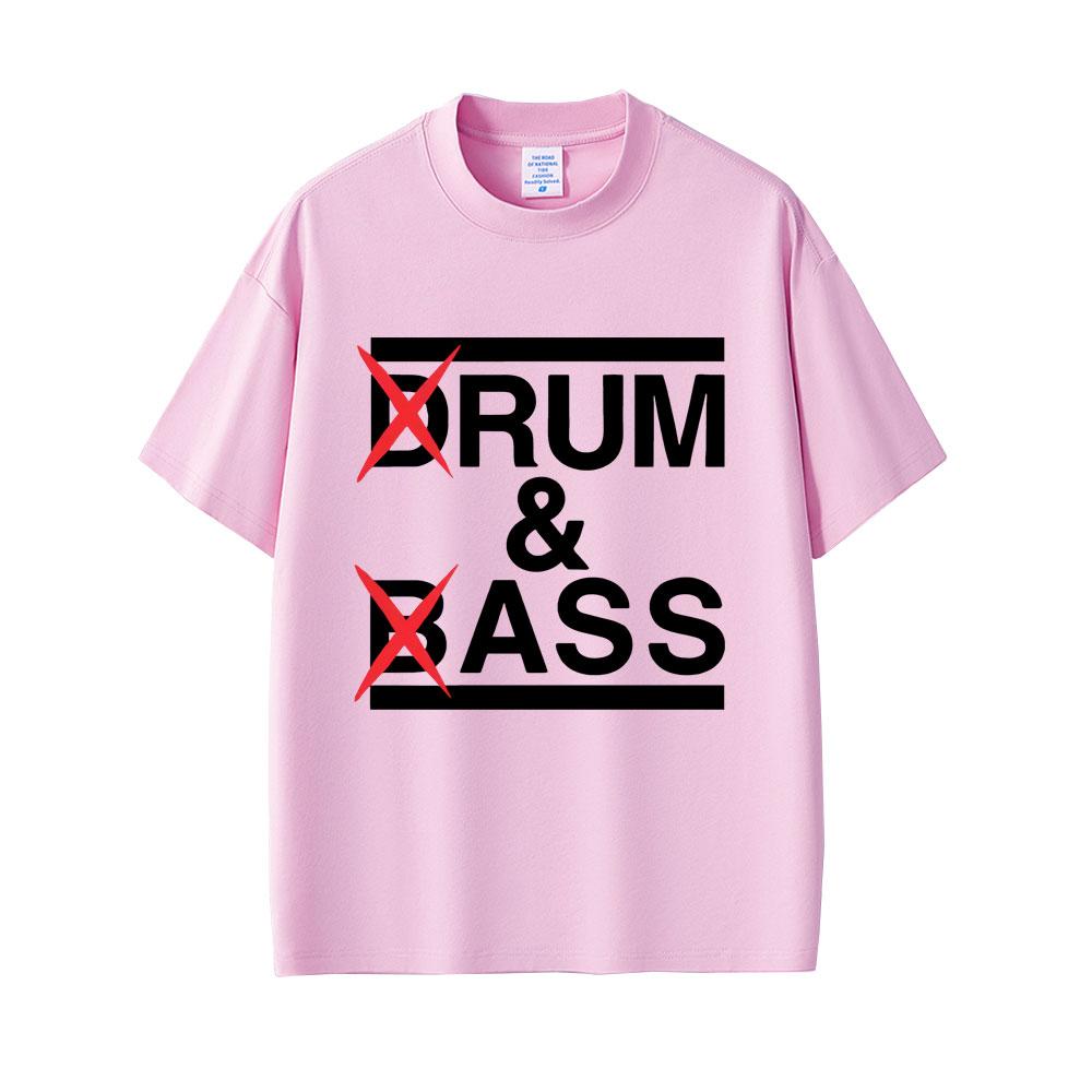 Drum and Bass Funny Meme T Shirts Rum and Ass Lovers Jokes Short Sleeve Men Casual Cotton T-shirt Men's Fashion Oversized Tshirt