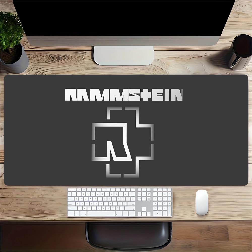 Rammstein Heavy Metal Music Large Gaming Mouse Pad Nonslip Rubber Base Waterproof Desk Mat For Office Pc Laptop