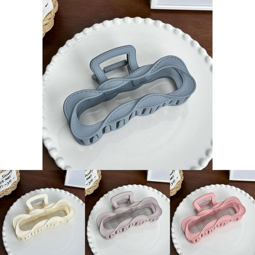 Korean Style Versatile Wave Line Hair Claw Clip For Women Ideal For Daily Needs Fashion