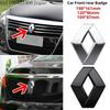 2026 Hot For Renault Hub Caps For Renault Grand Scenic XMOD Megane Clio 4 Laguna 2 3 Coupe RS 3D ABS Logo Renault Emblem Car Fro