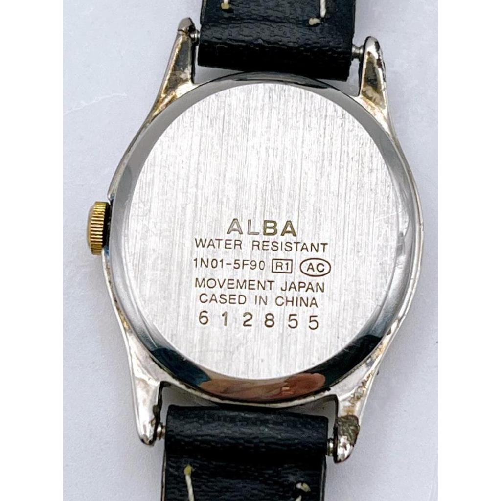 Used SEIKO Seiko Watch Working Condition 1N01-5F90 ALBA White