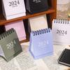 2023-2024 Mini Desk Calendar Plan Book Spiral Coil Page Turning Date Recording 17 Monthly Calendar for Planing Event Log Year of 2024 Calendar
