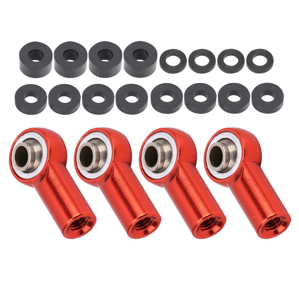 Link Rod End Ball Joint Aluminum Alloy Fit for HSP/RGT/Himoto/REDCAT 1/10 RC CarRed
