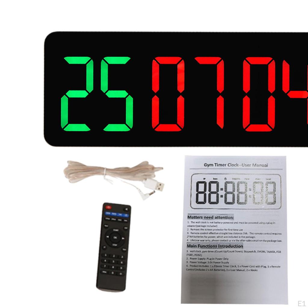 Gym Timer Versatile LED Digital Display Stopwatch for Study Workout Boxing