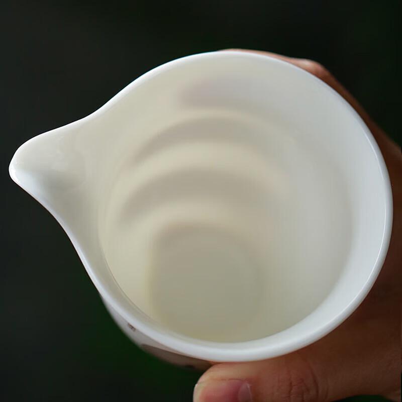 Chinese White Ceramic Kung Fu Tea Set with Gaiwan