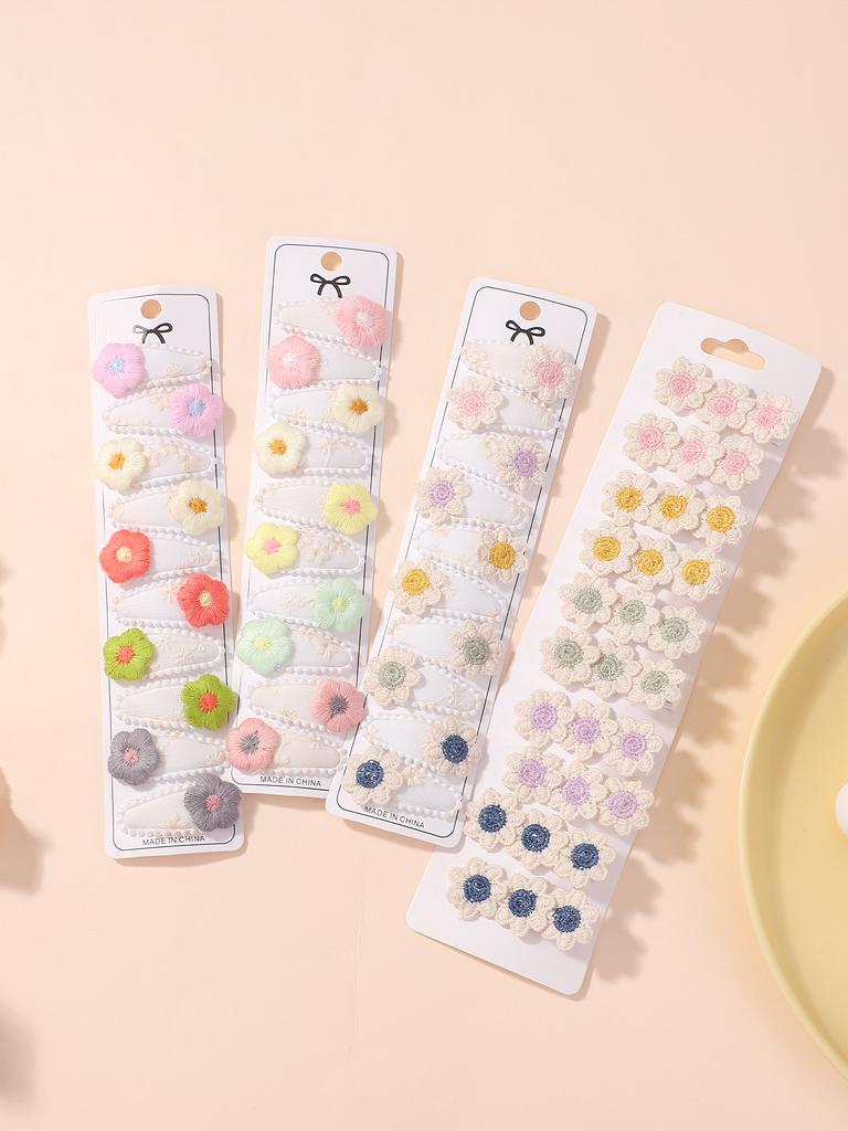 10 Stück/Set Baby Haarspange Niedliche Mini Blume Haarnadeln für Kleinkind Kinder Mädchen Lieblich BB Clips Kopfschmuck Zubehör Geschenke