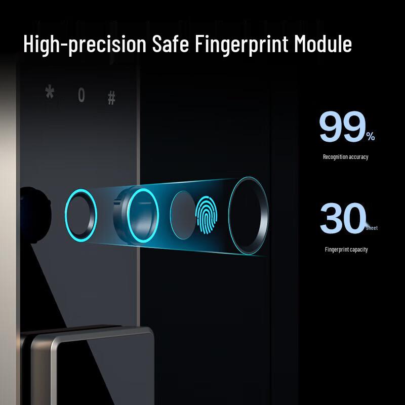 Deli AE65-ZM 45cm Fingerprint Password Safe