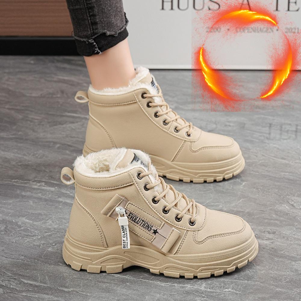 **Women Winter Snow Boots Fleece Lined Thick Waterproof Anti Slip Warm Martin Boots**