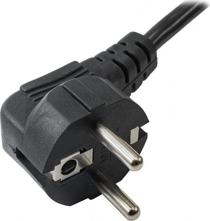 Kabel zasilający Akyga AK-NB-01A CEE 7/7 - IEC C5 do notebooka (koniczynka) 250V/50Hz 2,5A 1,5m czarny