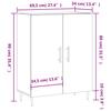 Sideboard High Gloss White 69.5 x 34 x 90 cm Engineered Wood
