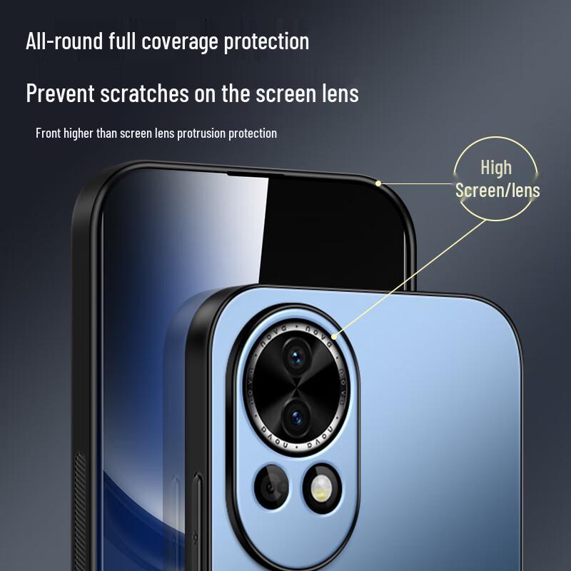 Huawei Nova Series AG Matte Phone Case with Integrated Lens Protection