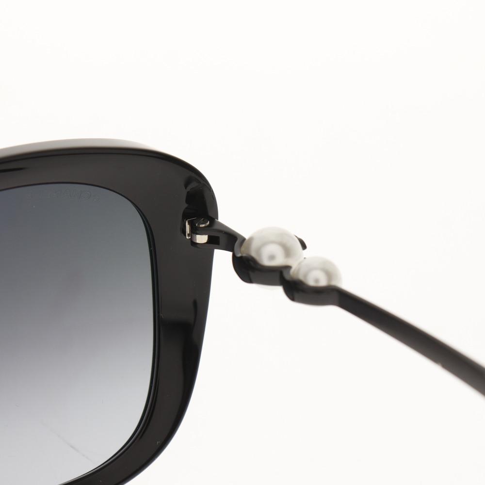 Chanel COCO Mark Sunglasses 5339-H-A Black plastic/Fake Pearl Women Used