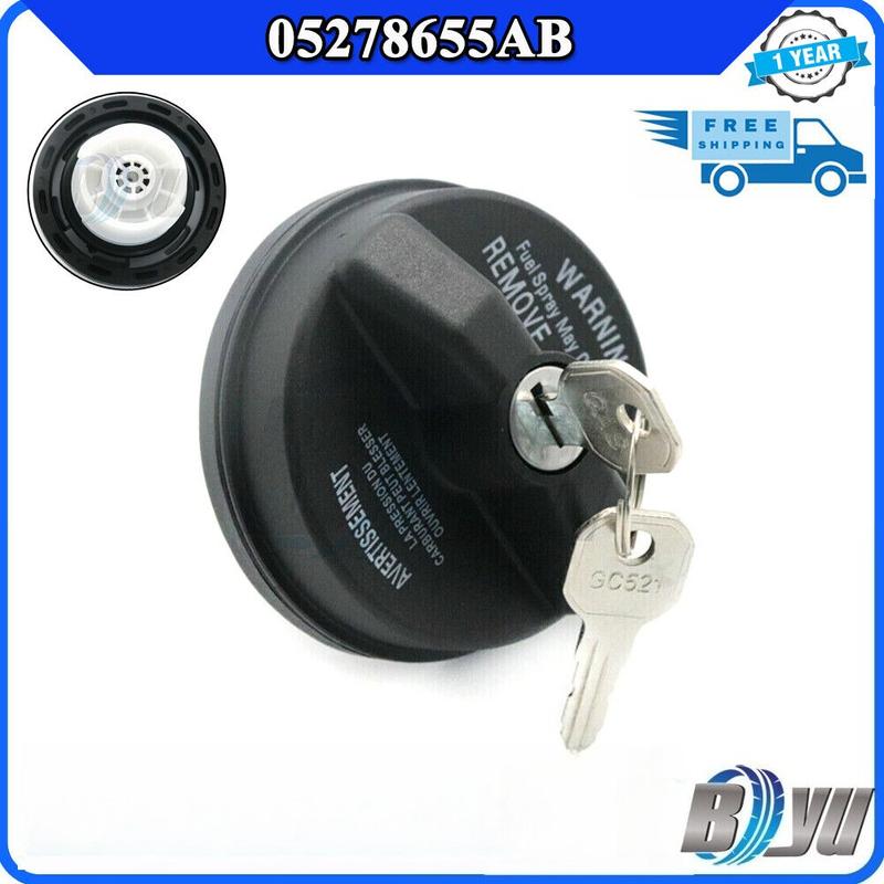 Car Fuel Tank Locking GAS Fuel Cap with 2 keys 05278655AB For Dodge Durango Charger Avenger Jeep Wrangler Liberty Chrysler 200