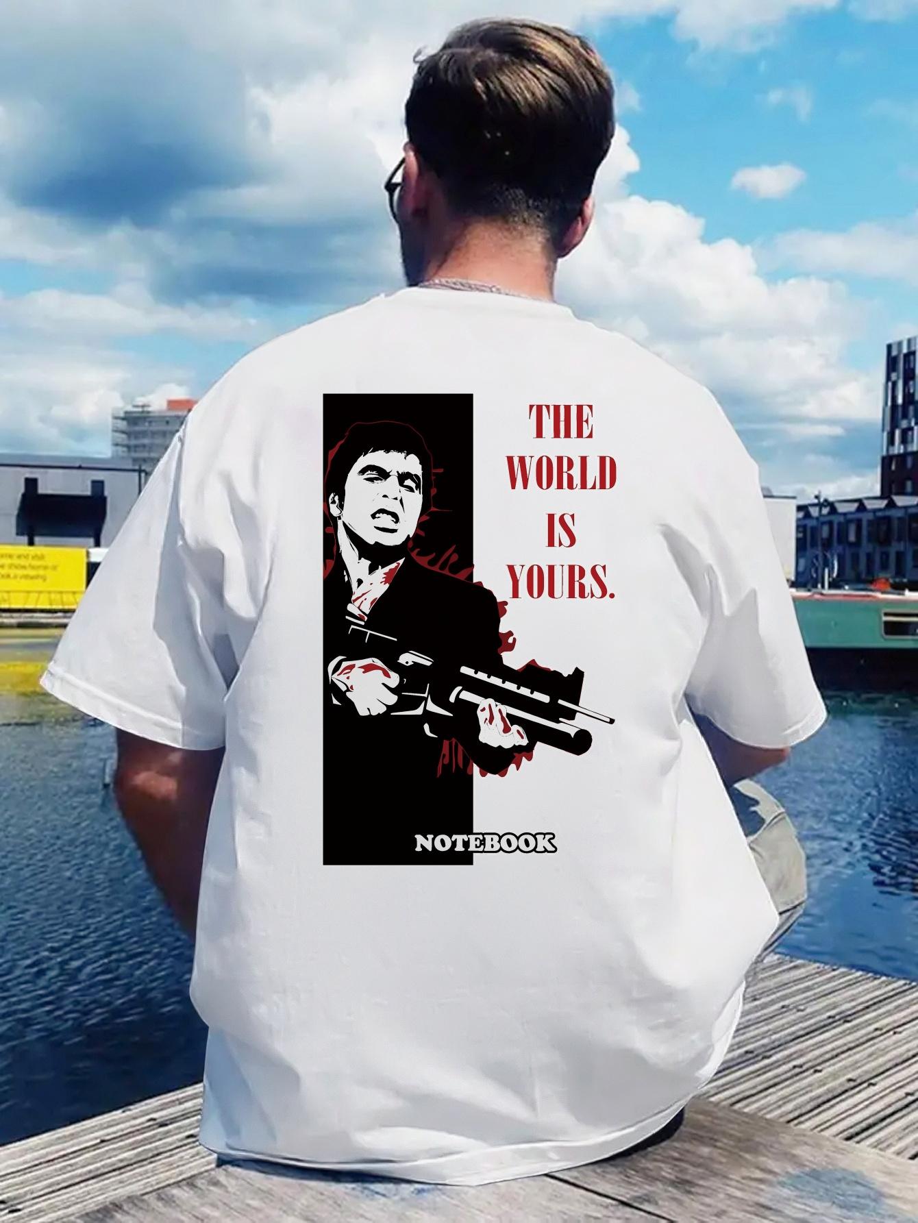 Scarface Graphic T-shirt - Bold  The World Is Not Enough  Design S