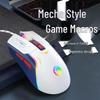 RGB Lighting Wired Gaming Mouse with Macro Programming for Desktop and Laptop