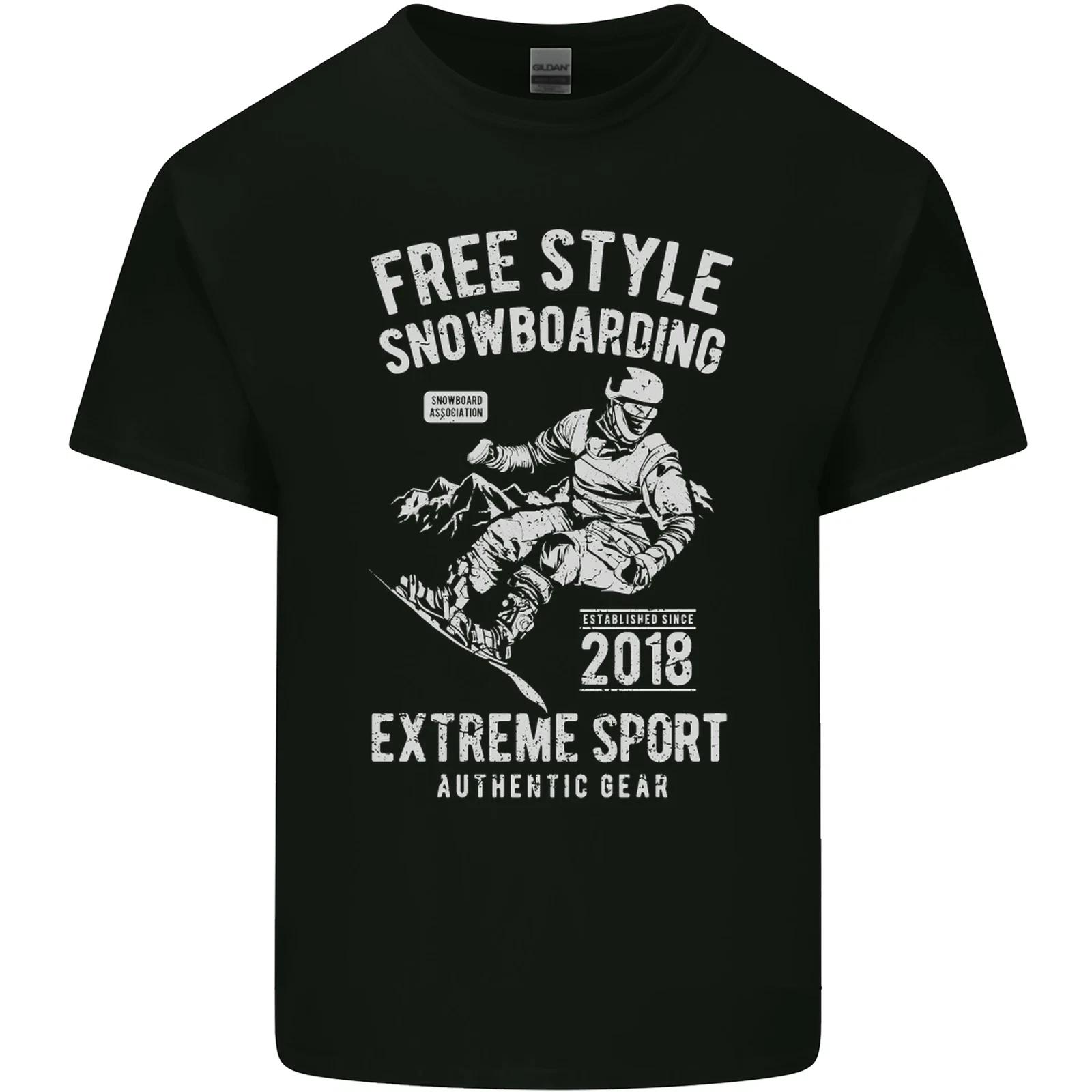 Freestyling Snowboarding Snowboard Kids T-Shirt Childrens 4XL