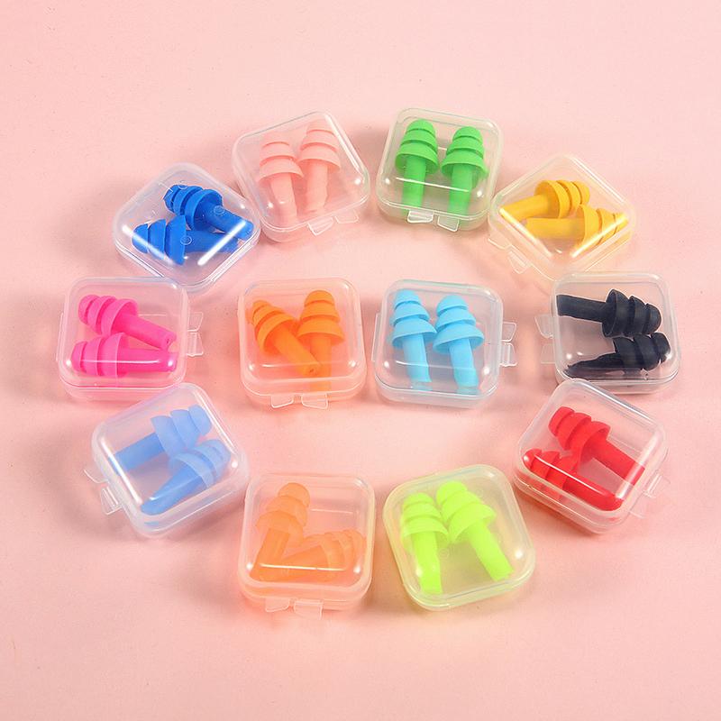 5/10 Pairs Swimming Earplugs Color Boxed Portable Waterproof Hearing Protection Suitable For Sleeping Studying Reusable TMZ