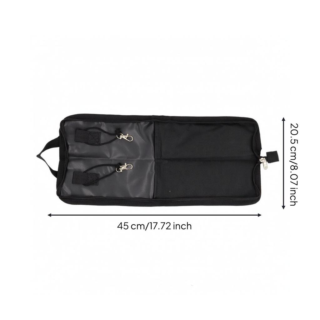 Drumstick Bag with Hanging Straps Portable Carrying Case for Drummers