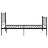Bed Frame In Black Metal 120 X 200 Cm