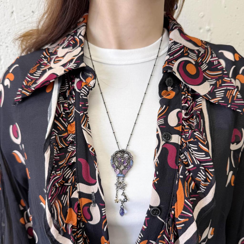 Hot Air Balloon Motif Necklace SAXN049565XV [Anna Sui]