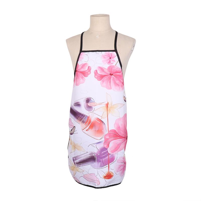 Design Nail Polish Apron For Women Gift Cleaning Pinafore Home Cooking Accessories Apron