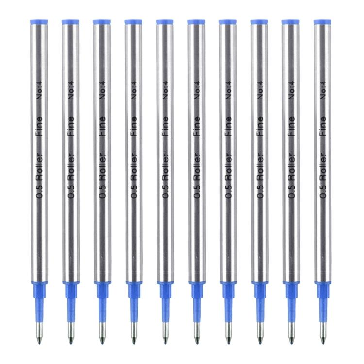10Pcs Metal Ballpoint Refills Replacement Ballpoint Pen Refills 0.5mm OR 0.7mm Tip Water Based Inks Quick Drying