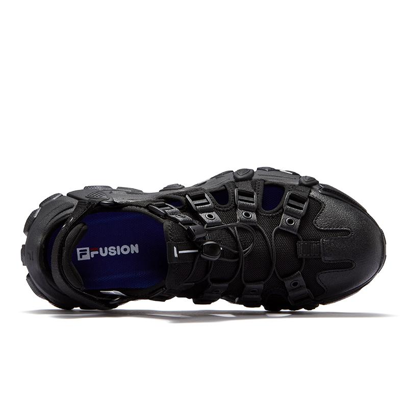 Fila Fusion Exocet Sandal Mountain Casual Versatile Durable Water Shoes Men sandals Black Moonstone-Gray T12M521704FBL