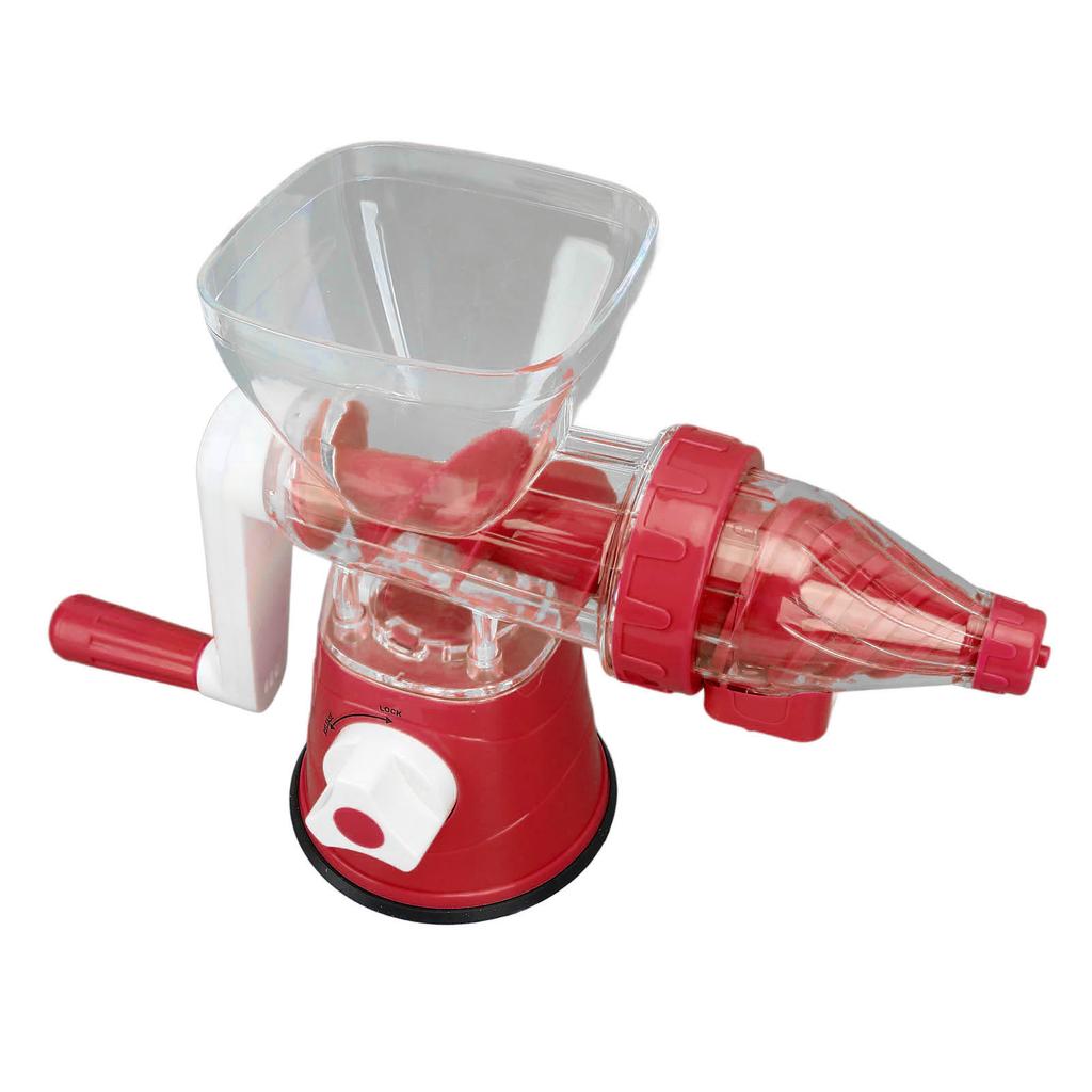 Hand Juicer Labor Saving Easy To Clean Energy Saving Hand Crank Fruits Squeezer for Home Use Red