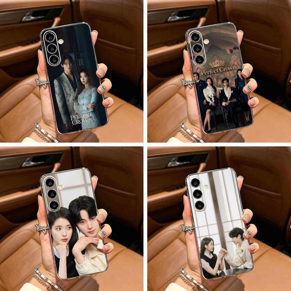 Hit drama-P-Perfect-C- Crown Clear Soft Silicone Phone Case for Samsung Galaxy A71, A70, A52, A51, A40, A30