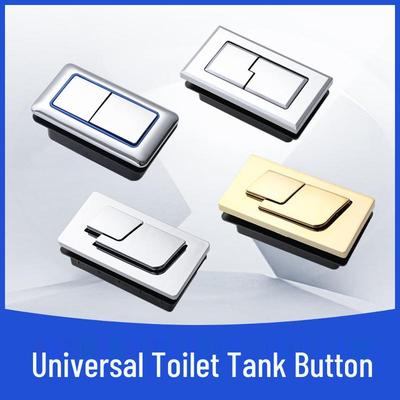 Bouton universel rectangulaire à double chasse d'eau pour toilettes
