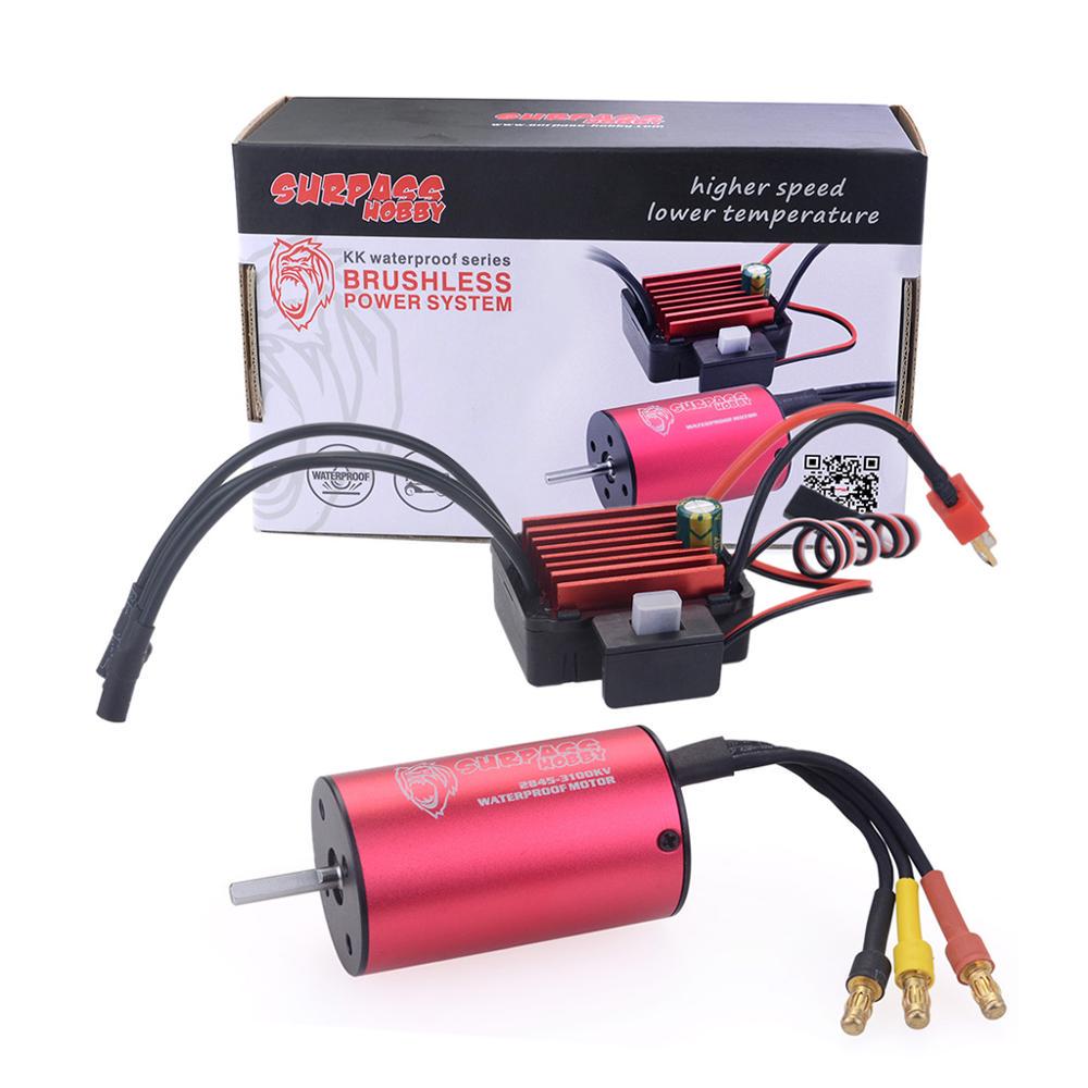 Surpass Hobby 2845 3100KV Waterproof Sensorless Brushless Motor with 35A Brushless ESC