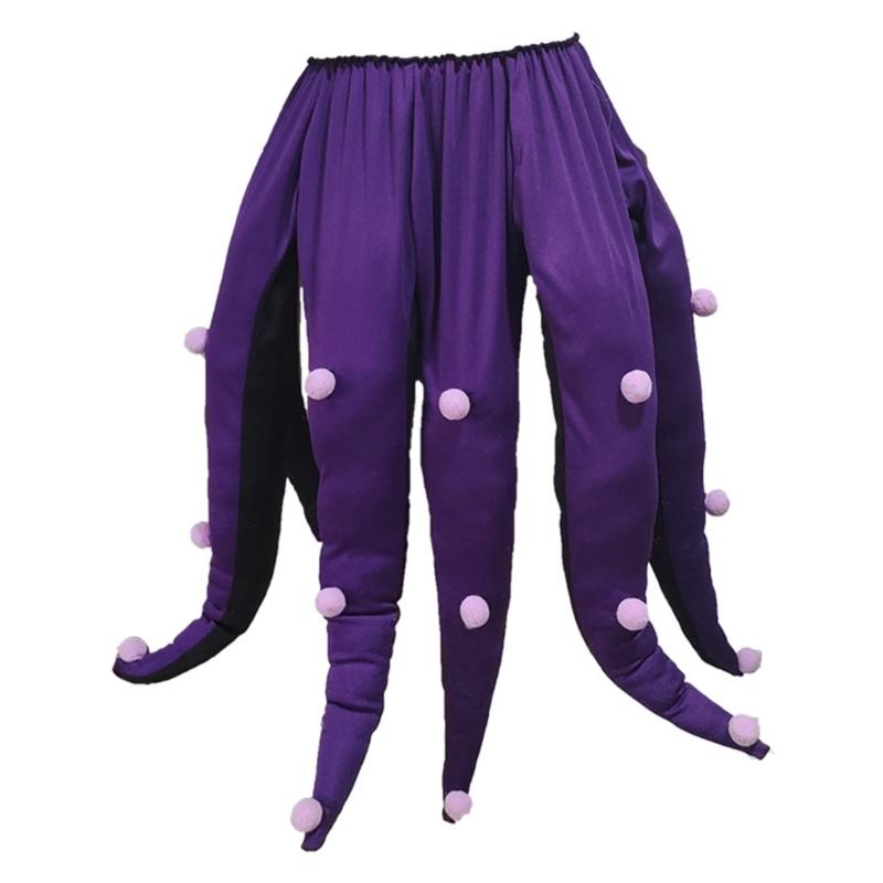 

Adult Women s Octopuses Costume Purple Octopuses Tentacles Dress Halloween Sea Witch Costume for Cosplay Dressing Up 1
