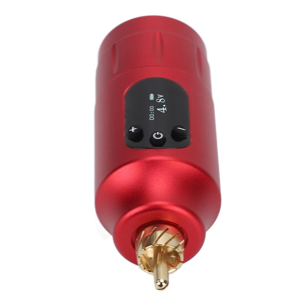 Cordless Tattoo Power Supply RCA Interface USB Rechargeable Tattoo Machine Power Supply Red