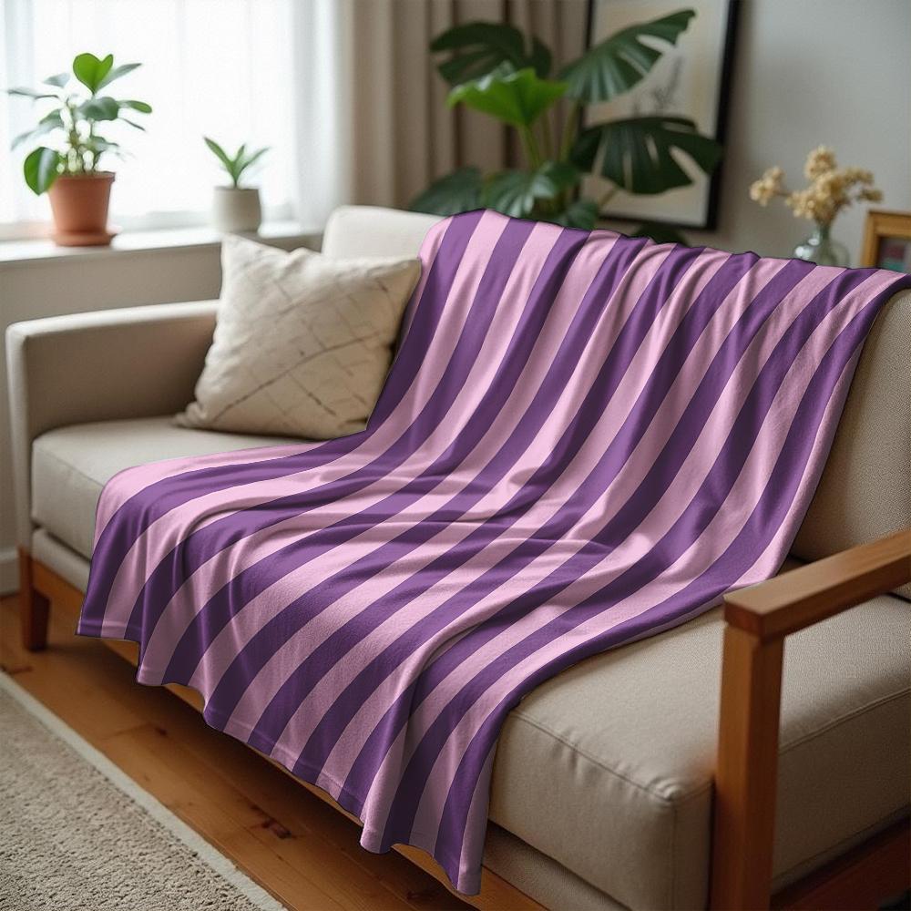 Lavender Starry Soft Flannel Blanket Breathable Warm Throw for Office Car Sofa Kids Room Birthday Xmas Gift