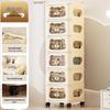 Multi-Layer Snack & Toy Storage Cabinet: Safe for Kids, Ideal for Living Room & Bedroom