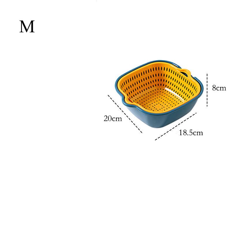 Kitchen Plastic Drainage Basket, Washing Basket Storage, Filter Screen, Drain, Vegetable and Fruit Cleaning Tools,storage Basket