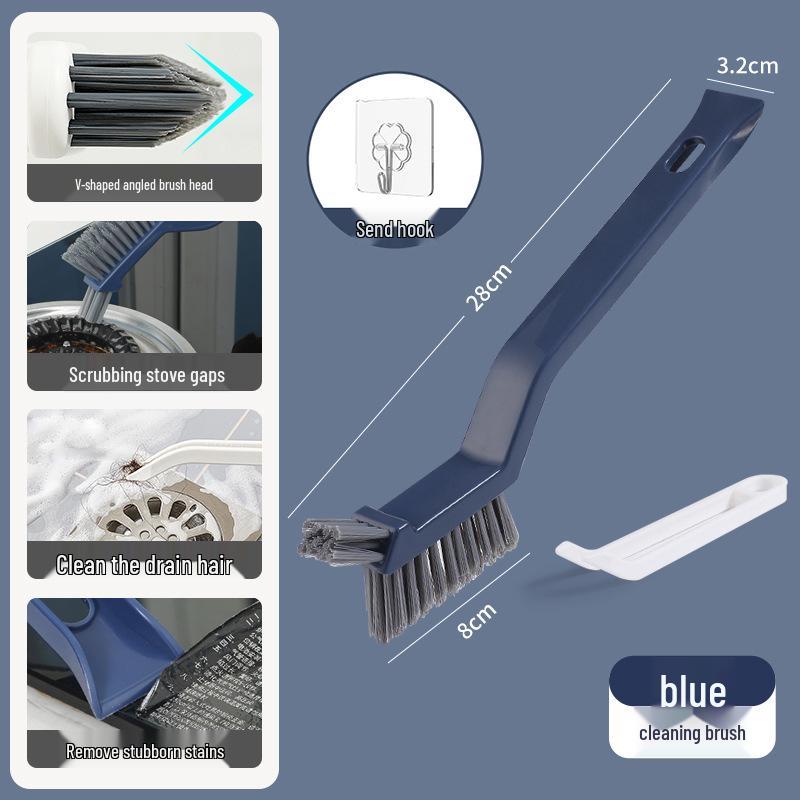 Multifunctional Crevice and Floor Scrubbing Brush for Kitchen and Bathroom