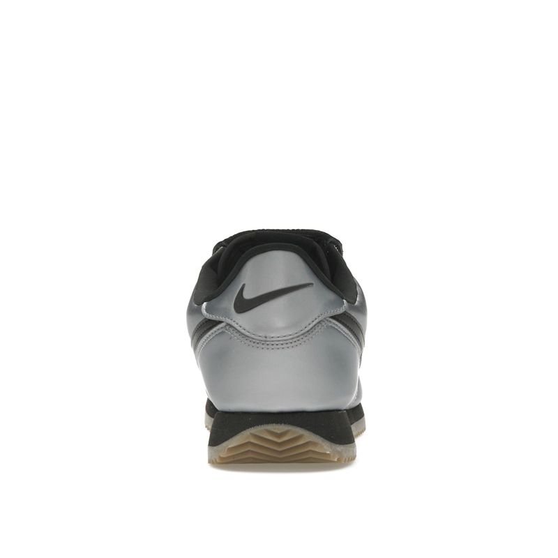 Nike Cortez Leather SE Tiempo Pack - Metallic Cool Grey Unisex Sneakers Black Gum-Dark-Brown HQ3490-099