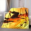 1Pc Naruto'S Determination Flannel Blanket, Soft And Comfortable, Casual Warm, Camping Travel, Christmas, Halloween Xmas Gift S1396