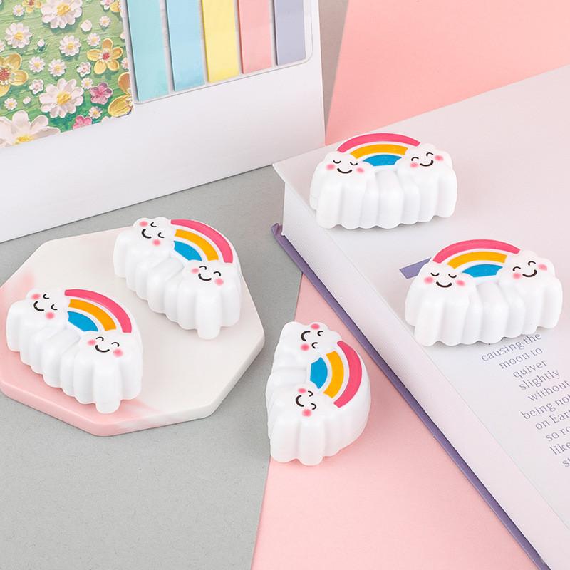 Rainbow Cloud Toy Car With Retro Kickback Mechanism For Preschool Kids