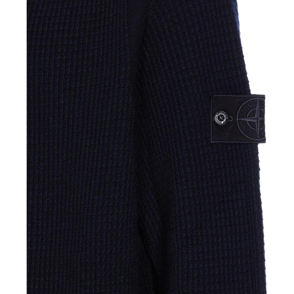 STONE ISLAND Long Sleeve Crew Neck Solid Color Sweater Men Sweater K2S155100082S00FG-V0020