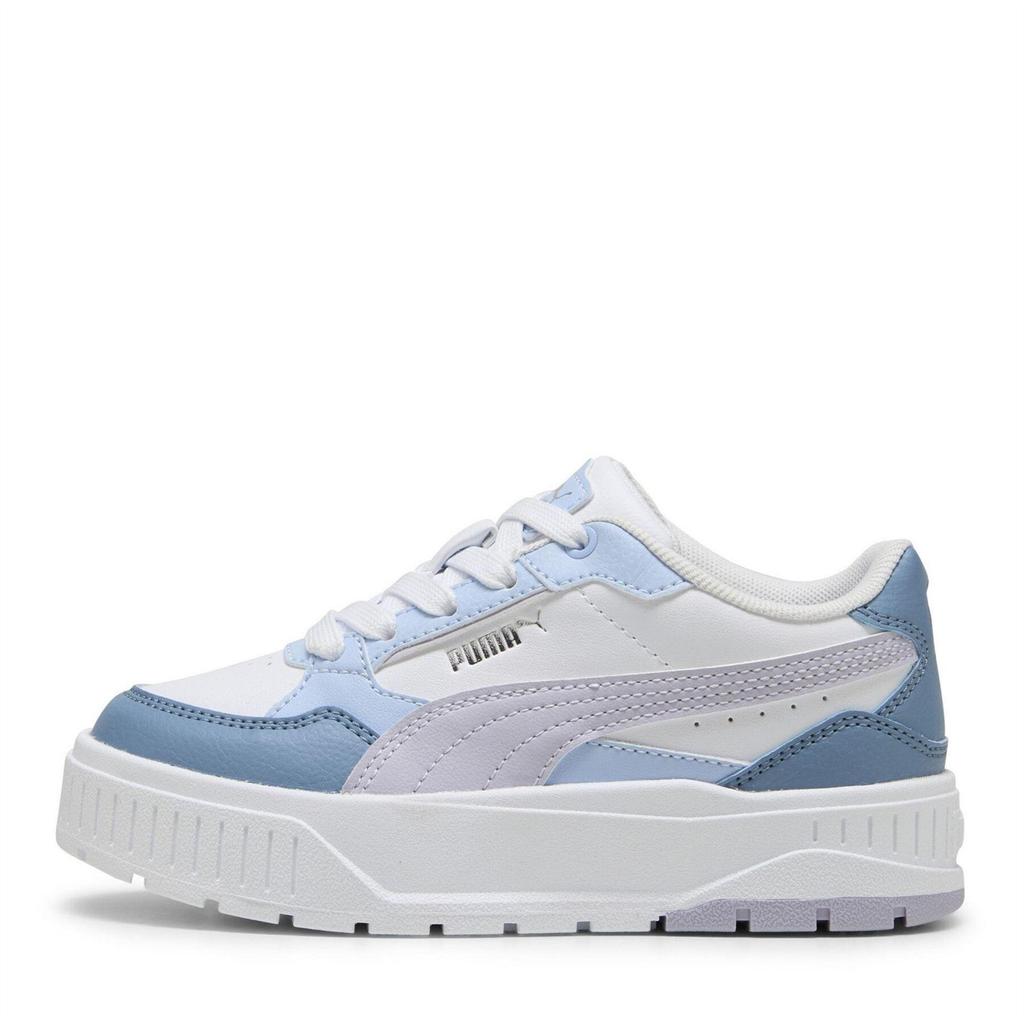 Puma Childrens/Kids Karmen II Leather Platform Trainers