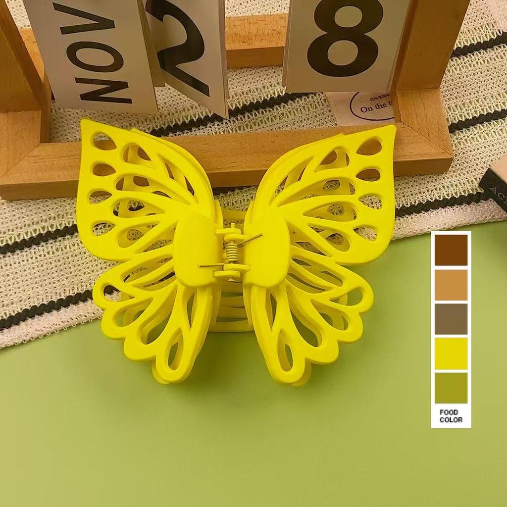 Elegante Pinza per Capelli a Doppia Struttura a Forma di Farfalla - Pinza a Squalo di Alta Qualità per Donne