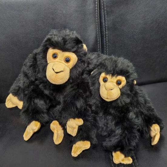 Chimpanzee Plush Doll Emotional Support Monkey Plush 9.84 Inch Soft Stuffed Animal Pillow Boxing Monkey Cuddle Buddy Stress Relief Comfort Toy for