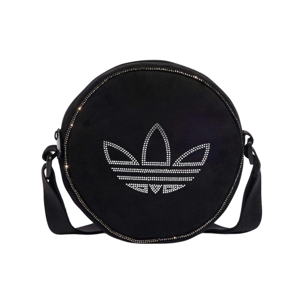 New Adidas Originals Recycled Eco Friendly Polyester Small Round Bag Shoulder Bag Crossbody Bag Regular Women's Black IT7387