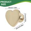 Set of 6 Heart Shaped Zinc Alloy Cabinet Handles Suitable for Drawers Doors Closets Includes Screws for Secure Attachment
