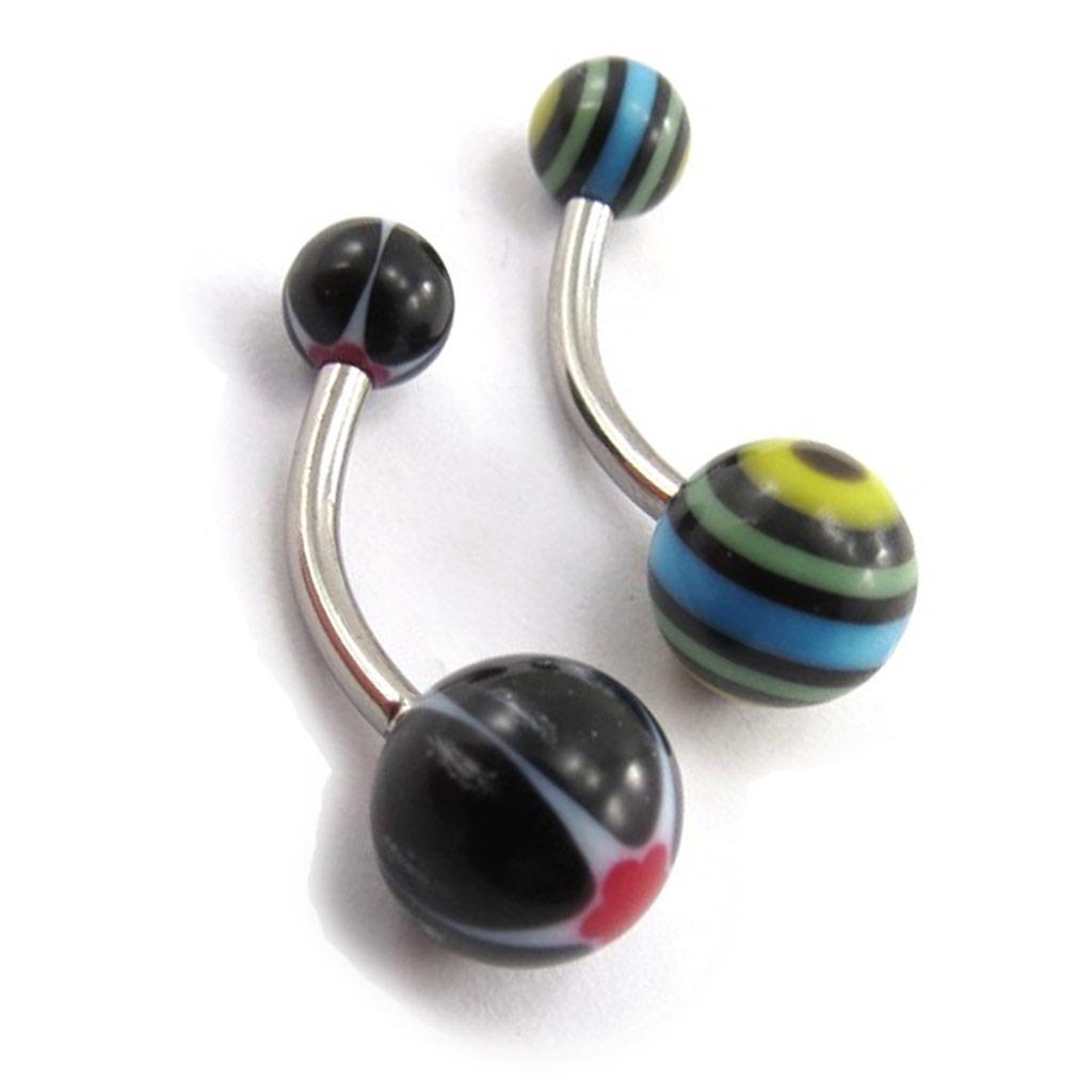 Les Trésors De Lily [J9575] - Set of 2 Body Piercing 'Tecno'